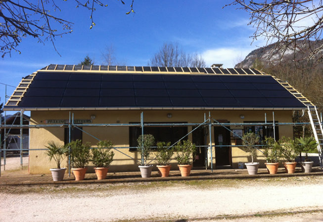 Installation panneaux solaire Camping Le Chatelard